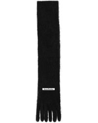 Acne Studios - Logo Patch Fringed Scarf - Lyst