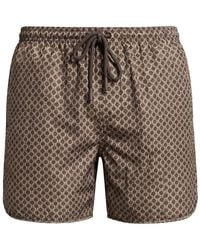 Peserico - Patterned Drawstring Swim Shorts - Lyst