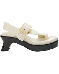 Loewe - Ease Heel Sandal - Lyst