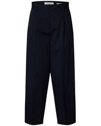 SELECTED - Pleated Trousers - Lyst