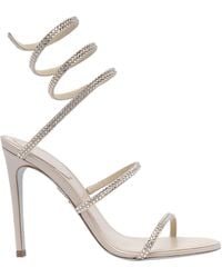 Rene Caovilla - René Caovilla Cleo Embellished Heeled Sandals - Lyst