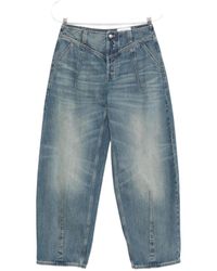 McQueen - Logo Patch Wide-Leg Jeans - Lyst