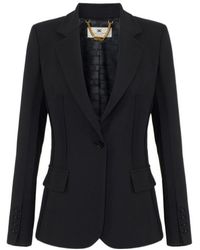 Elisabetta Franchi - Tailored Single-Breasted Blazer - Lyst