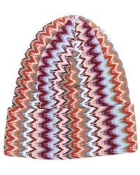 Missoni - Zigzag Knit Beanie Hat - Lyst