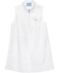 Prada - Cotton Mini Dress - Lyst