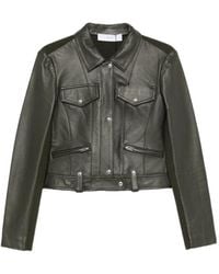 IRO - Long-Sleeved Leather Jacket - Lyst