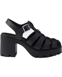 Prada - Rubber Platform Sandals - Lyst