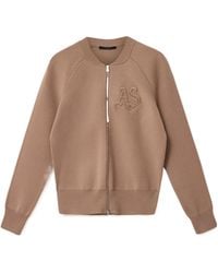 AllSaints - Sonny Zip Up Cardigan - Lyst