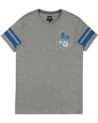 Armani Jeans - Round Collar Logo T-Shirt - Lyst