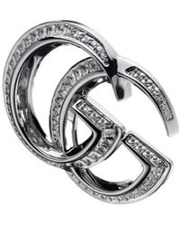 Gucci GG Crystal Brooch in Metallic | Lyst