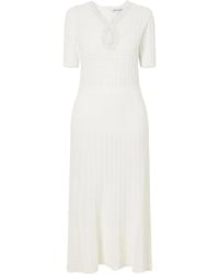 Rebecca Vallance - Embellished Crochet-Knit Midi Dress - Lyst