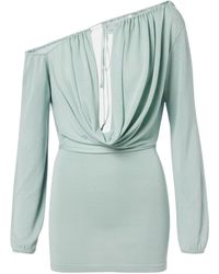 AYA MUSE - Sola Asymmetric Draped Minidress - Lyst