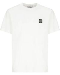 Stone Island - Label T-Shirts - Lyst