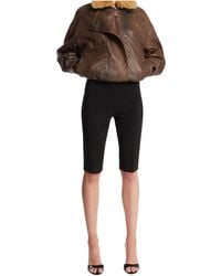 R13 - Leather Jacket With A Zipper - Lyst