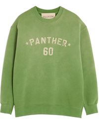 Valentino - Logo Embroidered Crewneck Sweatshirt - Lyst