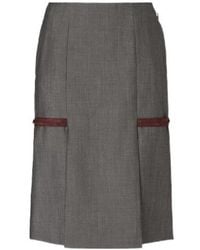 Fendi - Straight-Cut Midi Skirt - Lyst