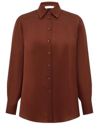 Zimmermann - Hypnotic Satin Shirt - Lyst