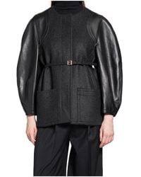 Fendi - Single-Breasted Crewneck Jacket - Lyst