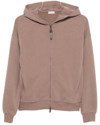 Brunello Cucinelli - Zip-Up Hoodie - Lyst