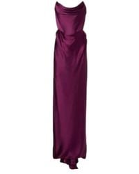 Vivienne Westwood - Galaxy Draped Crêpe Satin Bustier Gown - Lyst