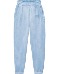 T By Alexander Wang - Alexander Wang Essential Terry Ribbed Hem Joggers - Lyst
