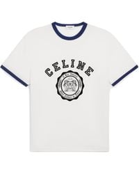 Celine - Blason Loose T-Shirt - Lyst