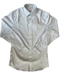 Burberry - Single Breasted Long Sleeve Shirt - Lyst