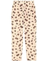 Marni - Floral-Patterned Cropped Tapered Pants - Lyst