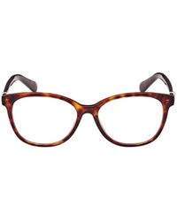 Moncler - Eyewear Round Frame Glasses - Lyst