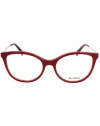 Max Mara - Rectangular Frame Glasses - Lyst
