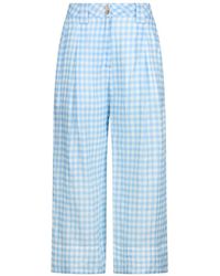 Liu Jo - Pocket Gingham-Pattern Trousers - Lyst