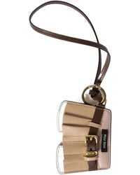 Miu Miu - Pleated Skirt Leather Keyring - Lyst