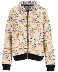 forte_forte - Cherry Blossom Jacquard Bomber Jacket - Lyst