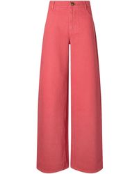 Christopher Esber - Front-Botton Wide-Leg Jeans - Lyst