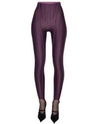 Mugler - High-Waist Panelled Leggings - Lyst