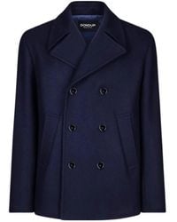 Dondup - Double-Breasted Coat - Lyst