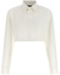 Balenciaga - Cropped Shirt - Lyst