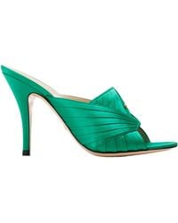 Gucci - Solid Heeled Sandals - Lyst