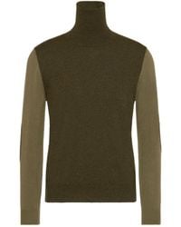 Maison Margiela - Two-Toned Turtleneck Knitted Jumper - Lyst