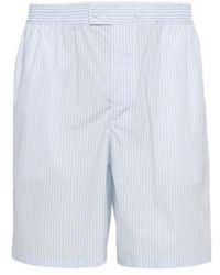 Prada - Striped Knee-Length Deck Shorts - Lyst