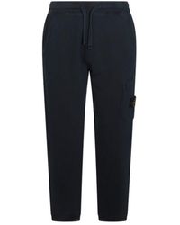 Stone Island - Compass-Patch Drawstring Track Pants - Lyst