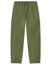 KENZO - Elephant Logo' Embroidered Cargo Jogpants - Lyst