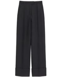 Valentino - Turned-Up-Cuff Tailored Trousers - Lyst