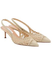 Aquazzura - Pointed-Toe Cut-Out High Heels - Lyst