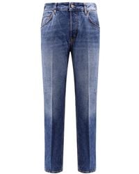 Pt Pantaloni - Pt Torino Logo Patch Tapered Jeans - Lyst