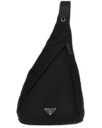 Prada - Re-nylon Leather Backpack - Men's - Leather/recycled Nylon - Lyst
