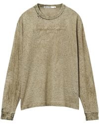 Alexander Wang - Logo-Embossed Tie-Dye T-Shirt - Lyst
