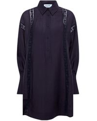 Blugirl Blumarine - Collared Long-Sleeved Dress - Lyst