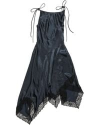 Acne Studios - Lace-Trim Asymmetric Dress - Lyst