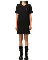 Moschino - Round Neck Short-Sleeved Dress - Lyst